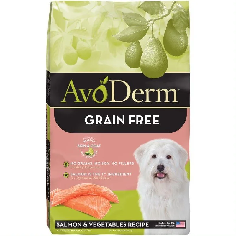 AvoDerm Grain Free Salmon & Vegetable Recipe Dry Dog Food (4-lb)