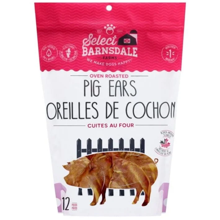 Barnsdale Farms Select Oven Roasted Pig Ears Dog Treats