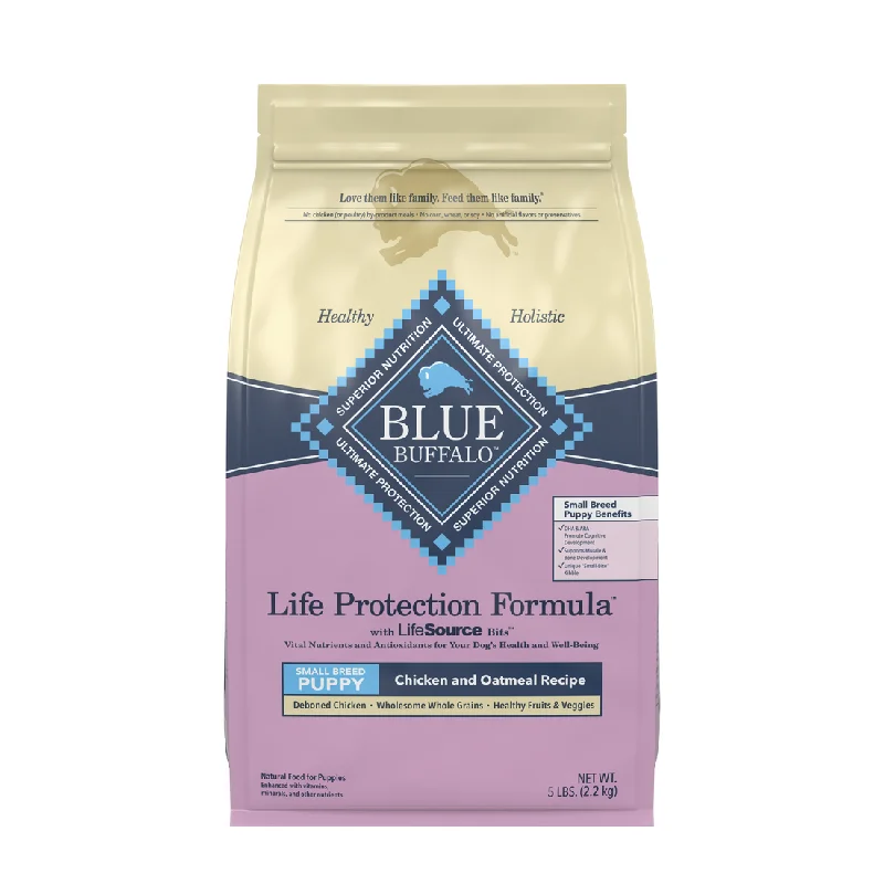 BLUE LIFE PROTECTION SMALL BREED PUPPY CHICKEN & OATMEAL 5#