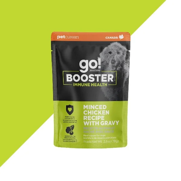 Go! Solutions Booster Immune Health Minced Chicken with Gravy Dog Food Topper