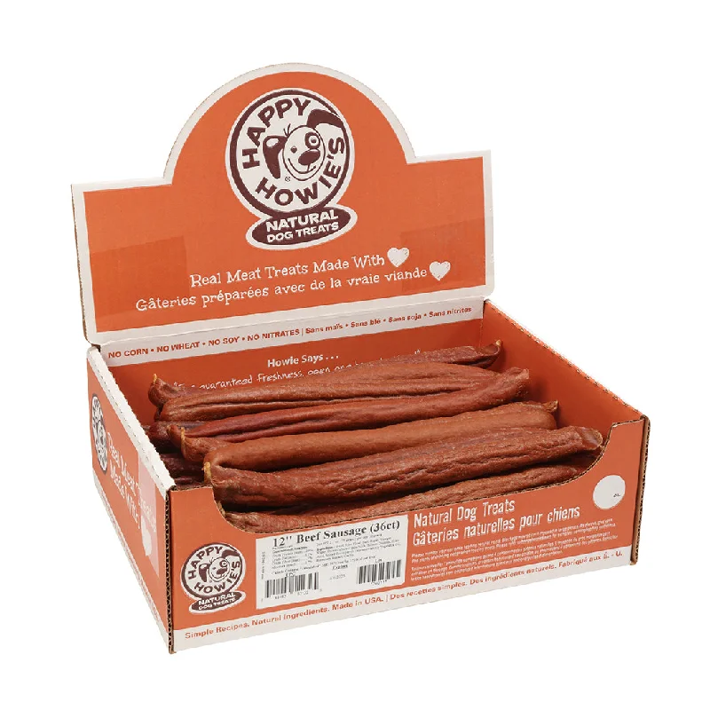 Happy Howie's Beef Sausage Dog Treats - Single