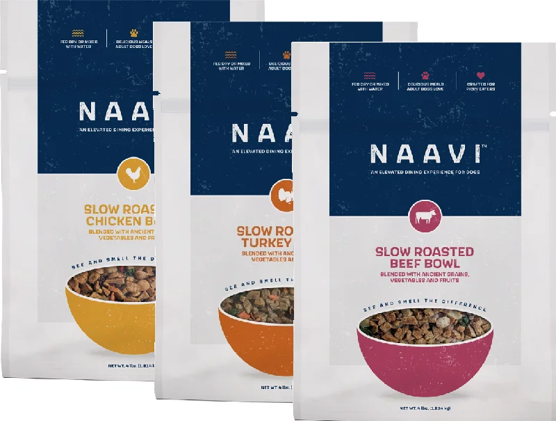 Naavi Slow Roasted Dog Food Bowl Bundle