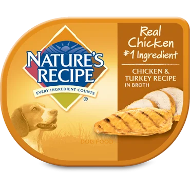 Nature's Recipe Chicken & Turkey in Broth Wet Dog Food