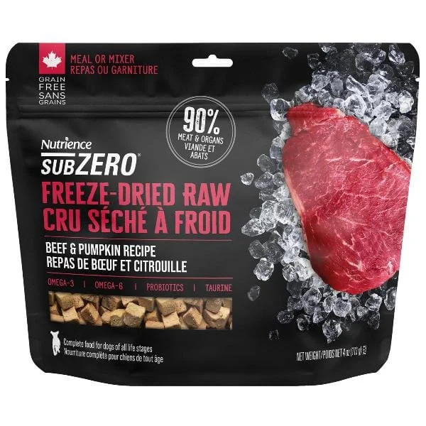 Nutrience SubZero Freeze-Dried Raw Beef & Pumpkin Dog Food