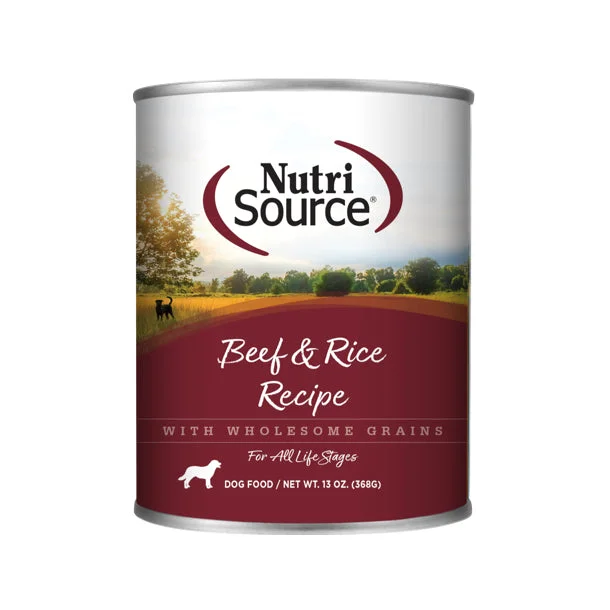 Nutrisource Beef & Rice Canned Dog Food