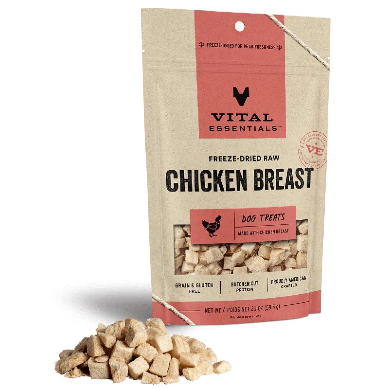 Vital Essentials Chicken Breast Freeze-Dried Dog Treats 3.75 Oz