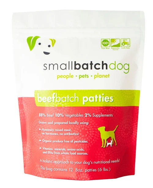 Smallbatch Beefbatch Frozen Dog Food (6 Lb Patties)