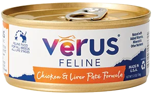 Verus Feline Chicken & Liver Pâté Formula Grain-Inclusive Canned Cat Food