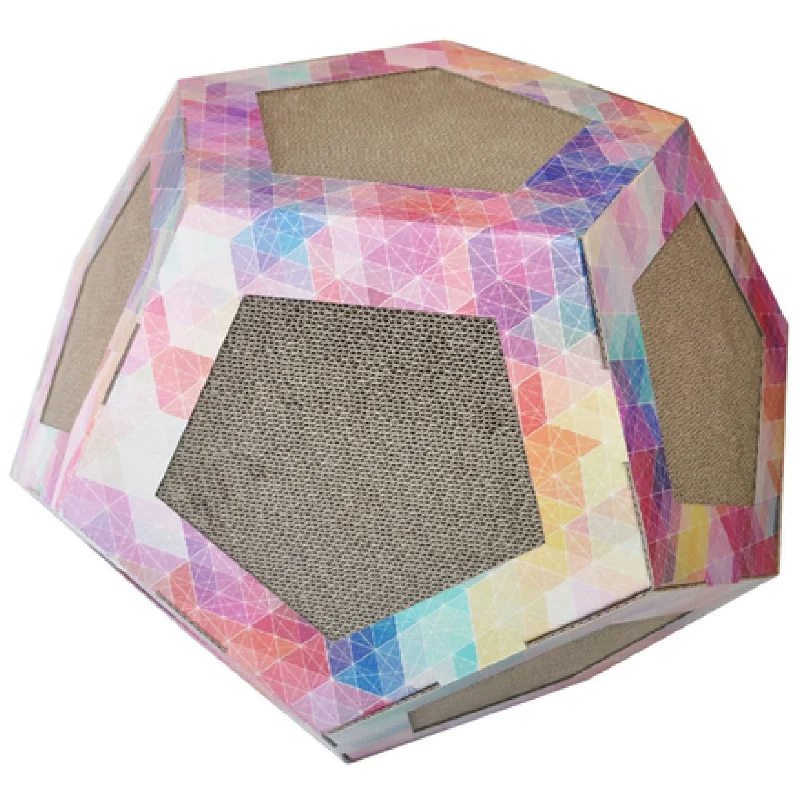 Pet Life Octagon Puzzle Cat Scratcher Toy