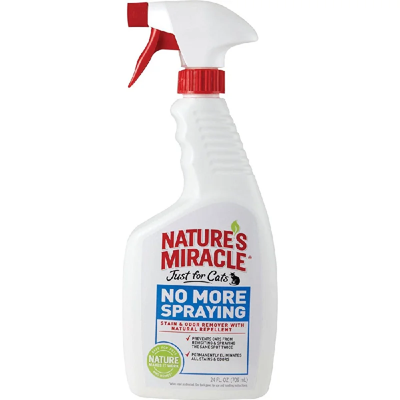 Nature’s Miracle Just For Cats No More Spraying Stain & Odor Remover with Natural Repellent Spray 24oz