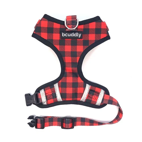 Control Dog Harness - Red Plaid Classic