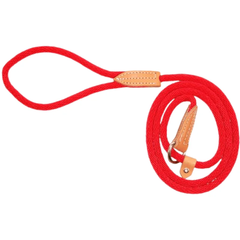 Dog Leash - Quick Walker/ London Leads - Red - 3/8" × 72"