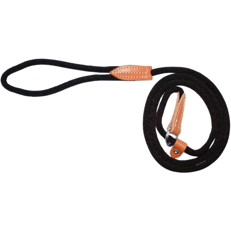 Dog Leash - Quick Walker/ London Leads - Black - 3/8" × 72"