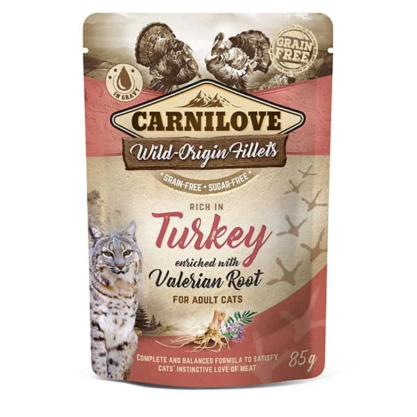 Carnilove Cat Pouch Turkey & Valerian 85g