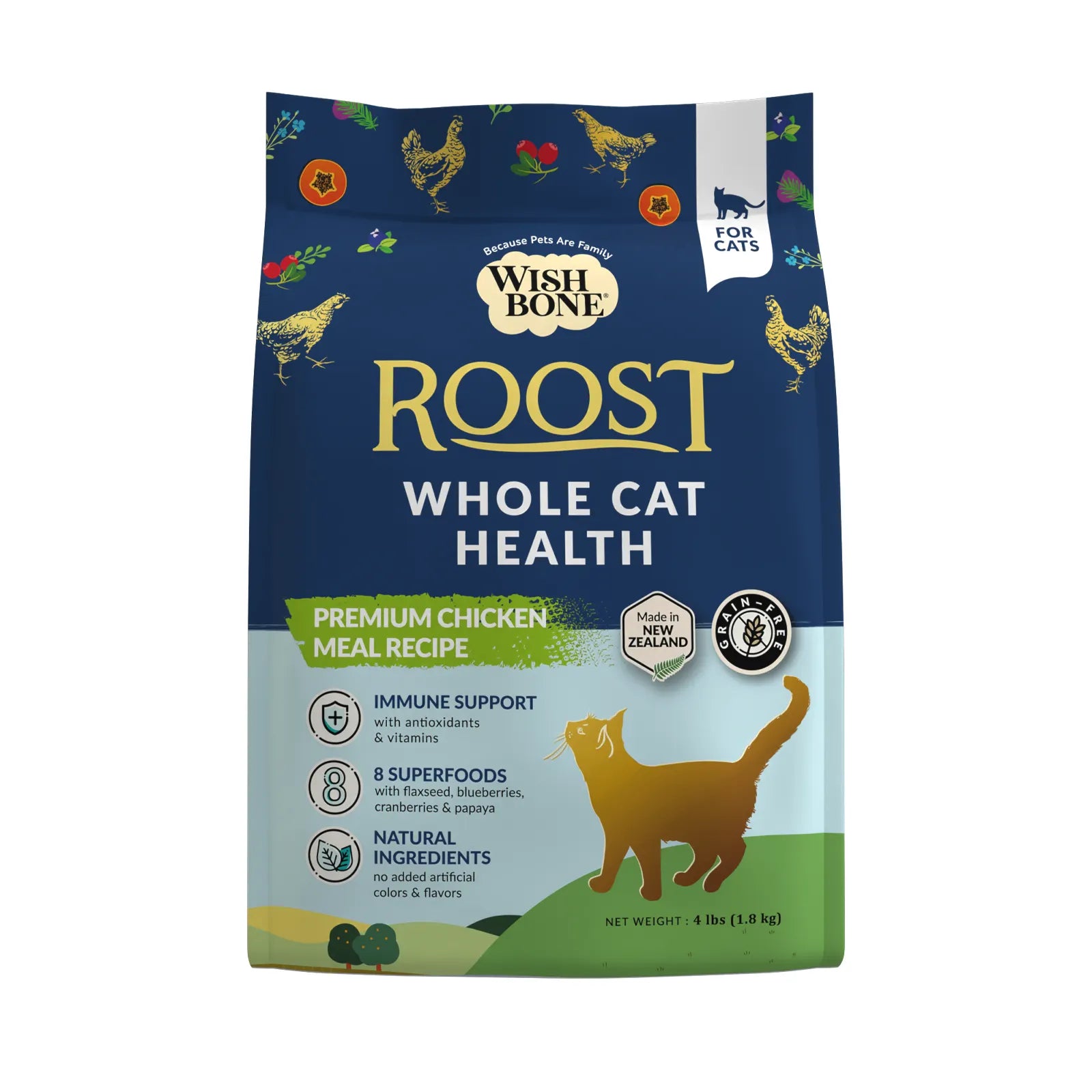 Wishbone - Roost - New Zealand Chicken Dry Cat Food