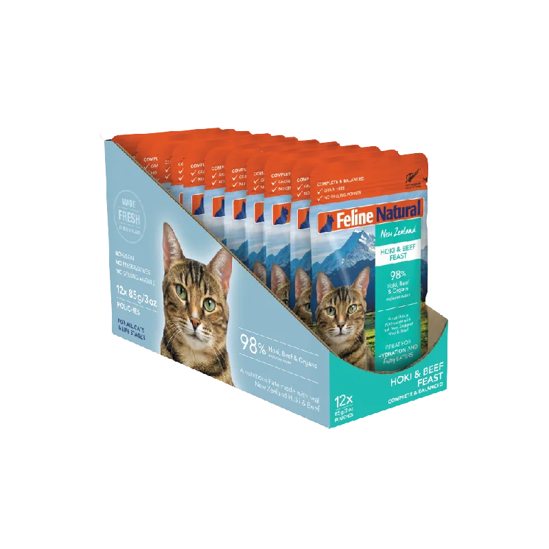 Hoki & Beef Feast Pouch Cat Food