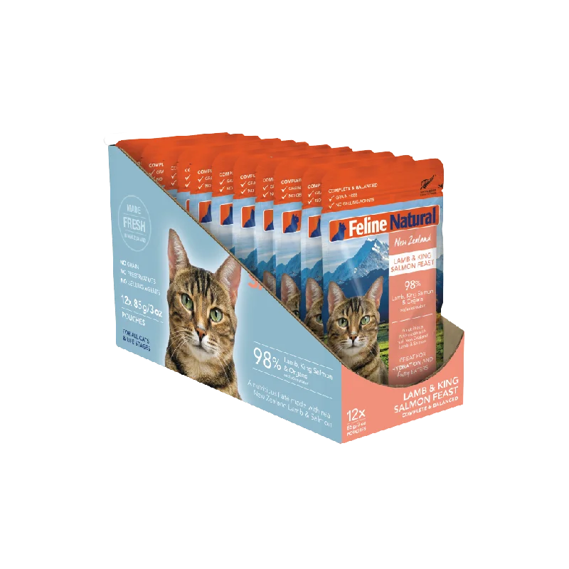 Lamb & King Salmon Feast Pouch Cat Food