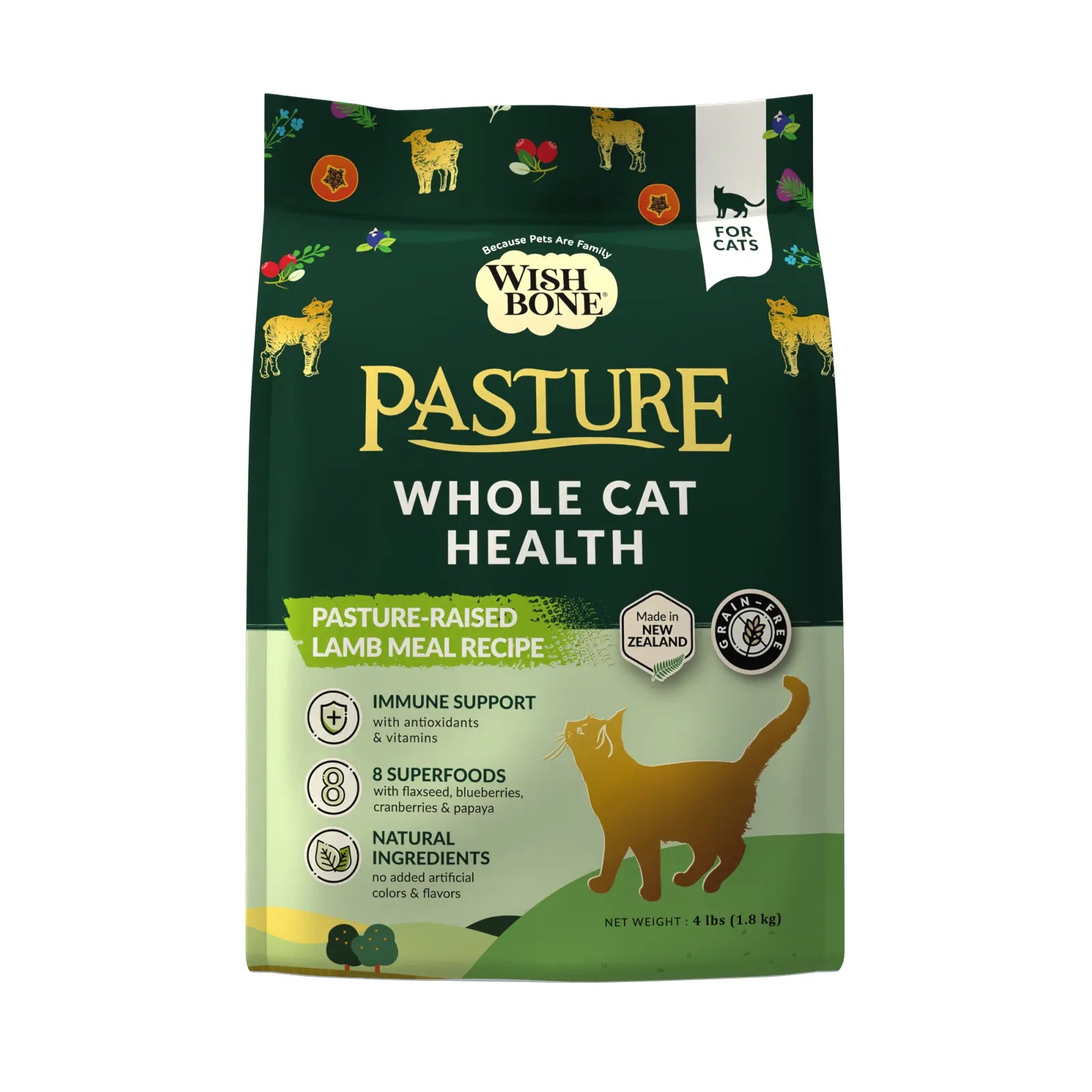 Wishbone - Pasture - New Zealand Lamb Dry Cat Food