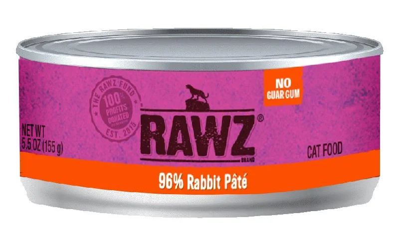 96% Rabbit Pate Cat Food – 24 x 5.5 oz Cans