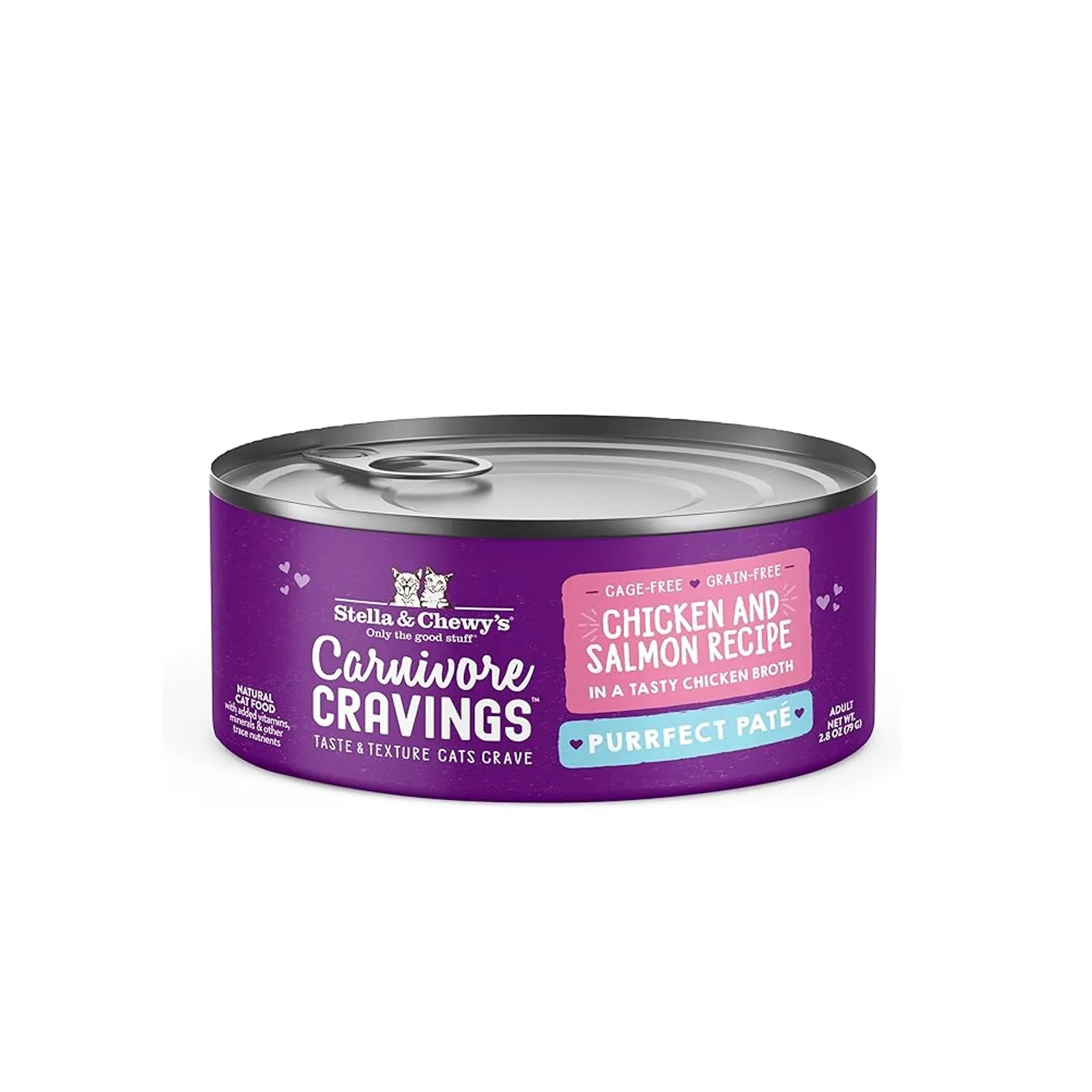 Stella & Chewy's - Carnivore Cravings Purrfect Pate Adult Cat Wet Food - Chicken & Salmon Recipe 2.8oz