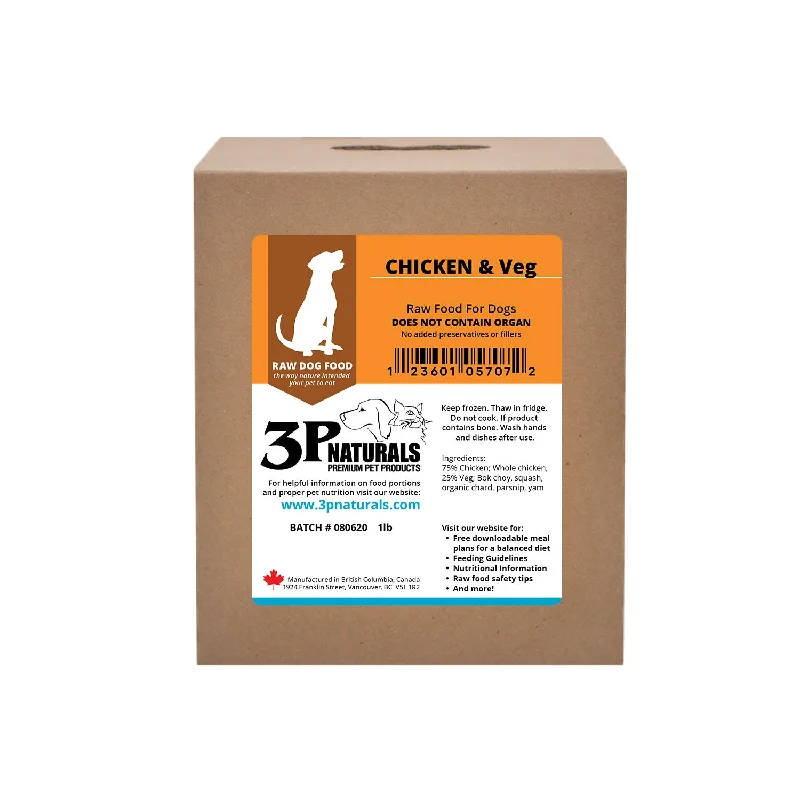 3P Naturals - Chicken with Bone & Veg