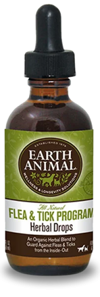 Earth Animal Flea and Tick Herbal Drops 2 oz.