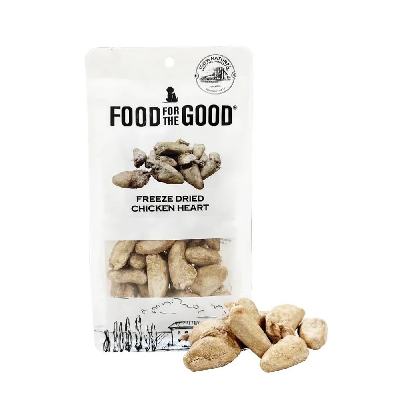 Food For The Good Dog & Cat Treats Freeze Dried Chicken Heart 70g