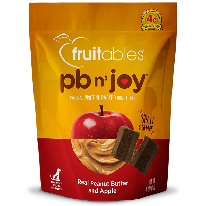 Fruitables Dog Treats PB N' Joy Peanut Butter & Apple 6oz