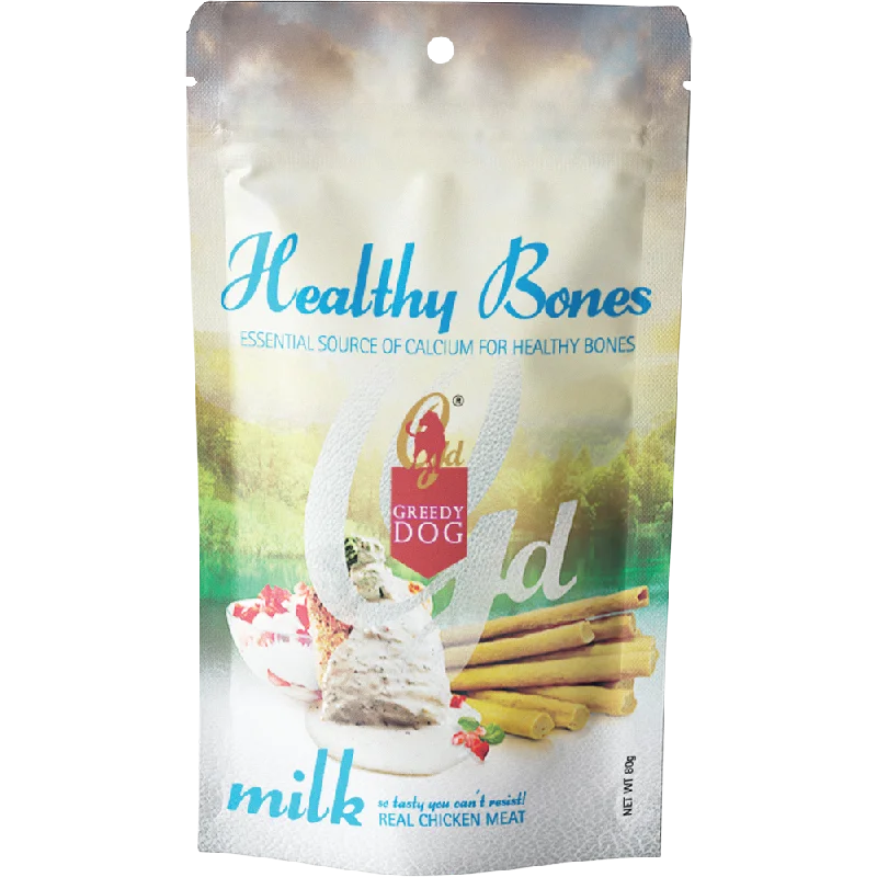 Greedy Dog Treats Healthy Bones Milk 80g