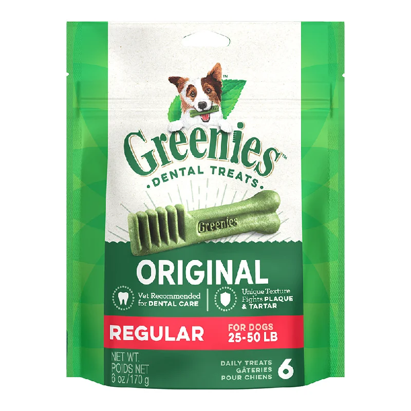 Greenies Dog Dental Chews Regular 6oz - 6pcs