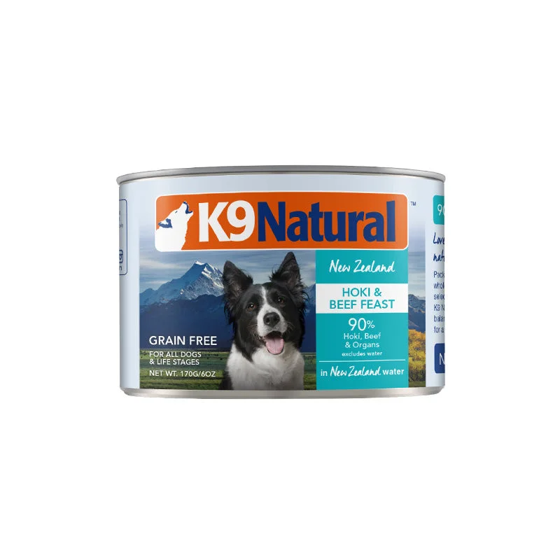 K9 Natural Dog Grain Free Hoki & Beef Feast 170g