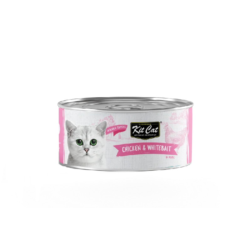 KitCat Super Premium Deboned Chicken & Whitebait Toppers 80g