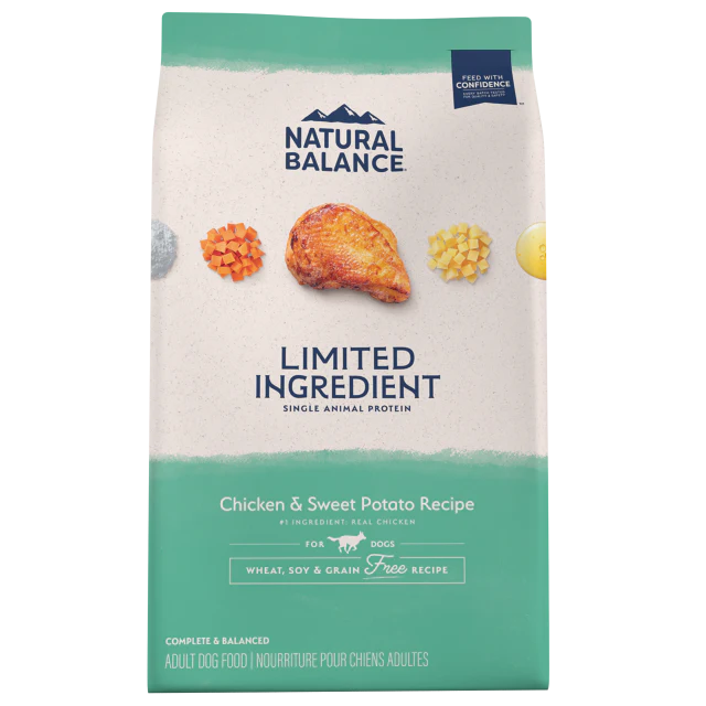 Natural Balance Limited Ingredient Diet Grain Free Chicken & Sweet Potato Recipe Dry Dog Food (24 lb)