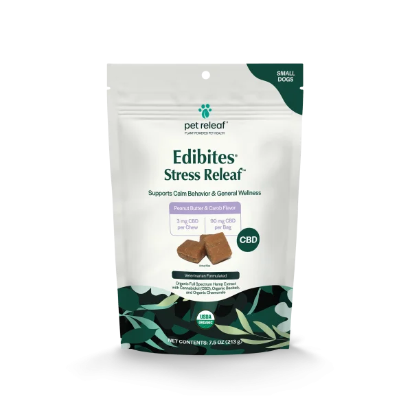 Pet Releaf Edibites Stress Releaf PB Carob Small 3 mg