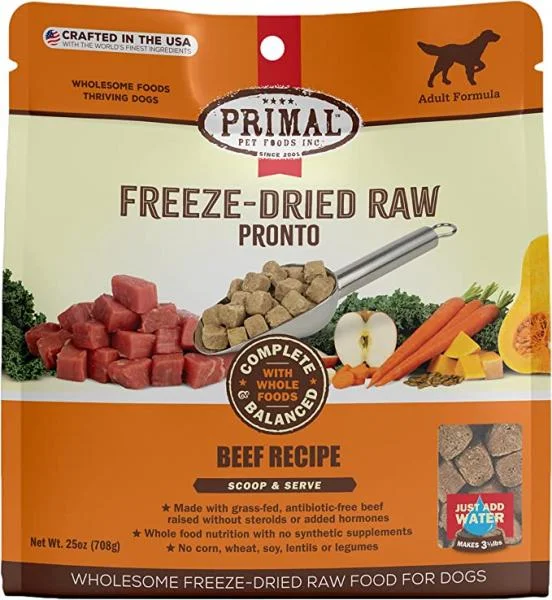 Primal Dog FD Pronto Beef 25 oz.