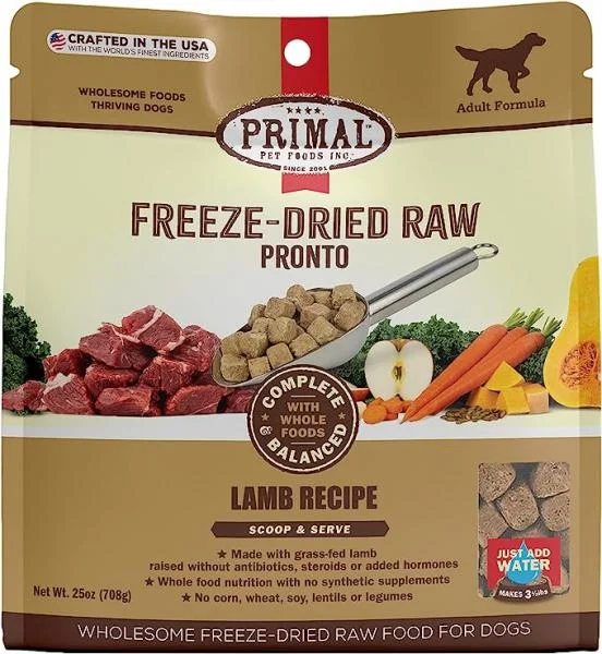 Primal Dog FD Pronto Lamb 25 oz.