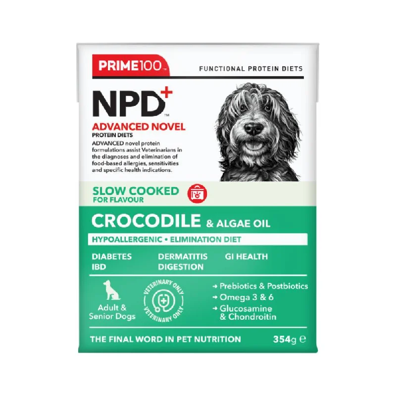 Prime100 Dog SPD - Slow Cooked Crocodile & Algae Oil 354g