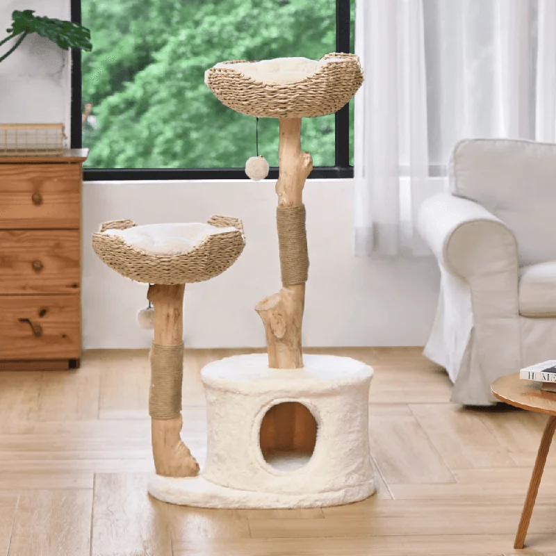 Michu Premium Real Wooden Cat Tree-Large- Spacious Australian Feline Haven -Pre Order