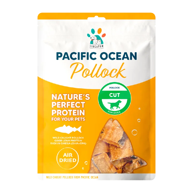 Singapaw Dog Pacific Ocean Air Dried Pollock Cut