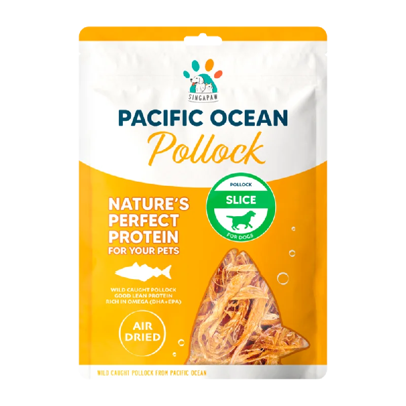 Singapaw Dog Pacific Ocean Air Dried Pollock Slice