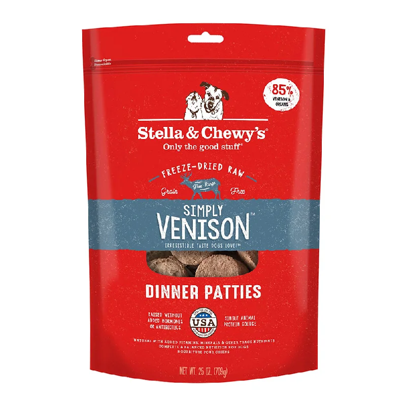 Stella & Chewy's Dog Freeze Dried Dinner Patties - Simply Venison 25oz