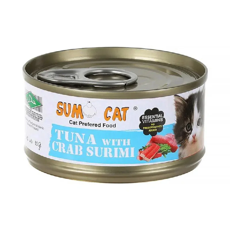 Sumo Cat Tuna with Crab Surimi 80g