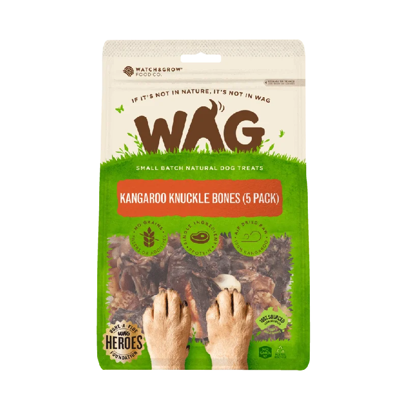 Wag Dog Treats Kangaroo Knuckle Bone 5pack